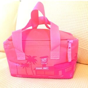 TRADER JOE's Mini Insulated Bag PINK‼️